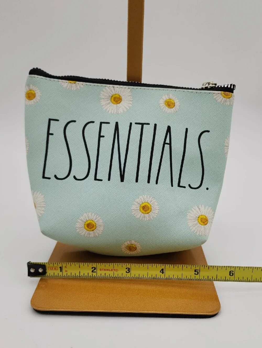 Rae Dunn Essentials Daisy Print Cosmetic Pouch - Mint